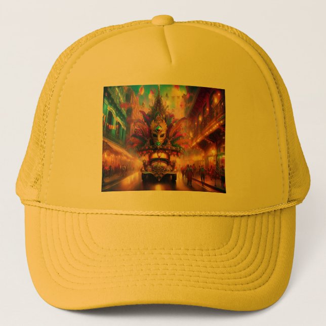 Boné Um Olhar Fantástico Para Uma Parada Do Mardi Gras (Frente)