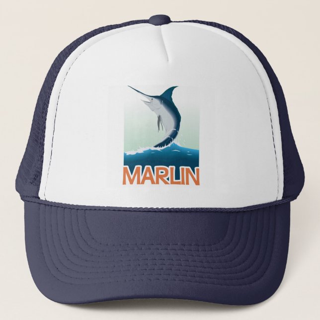 Boné Um presente da pesca do mar: Espadim brilhante (Frente)