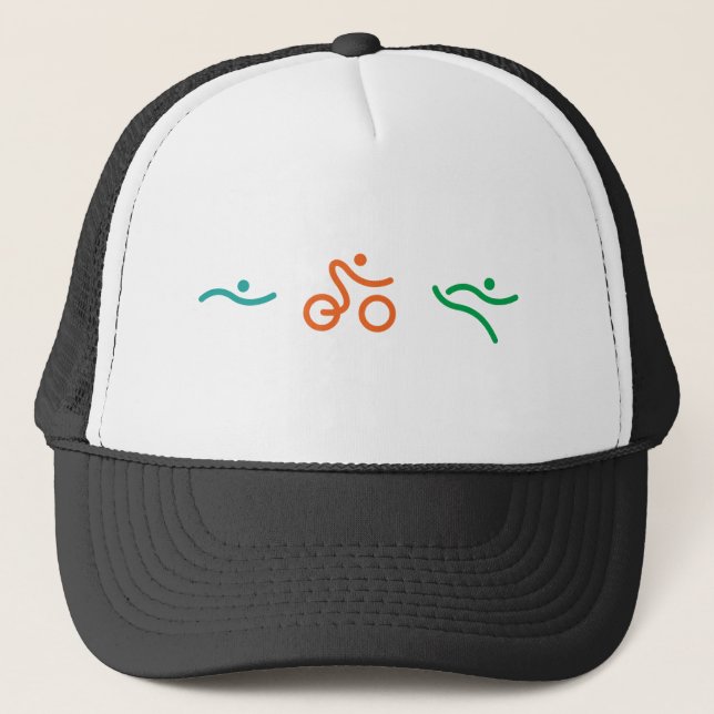 Boné Um presente Triathlon excelente para seu amigo ou  (Frente)