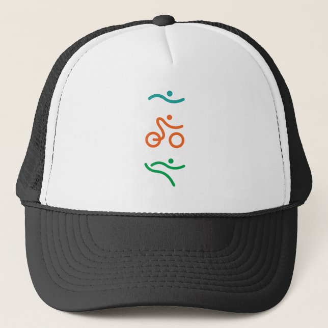 Boné Um presente Triathlon excelente para seu amigo ou  (Frente)