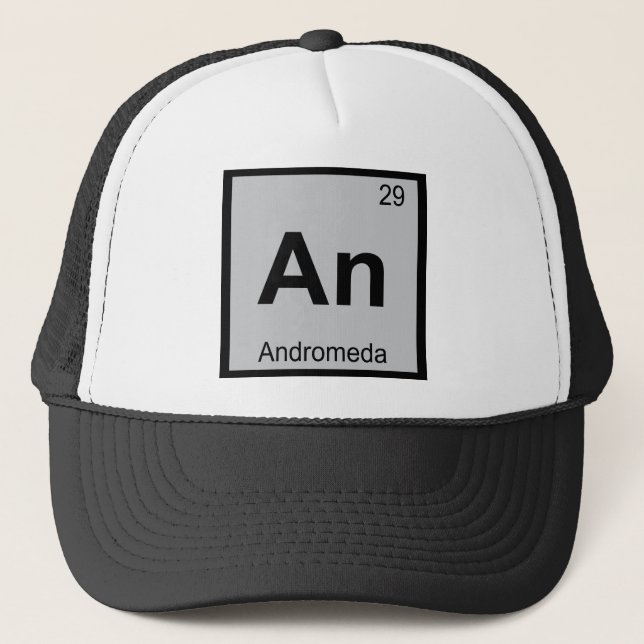 Boné Um - Tabela Periódica Grega de Andromeda Química (Frente)
