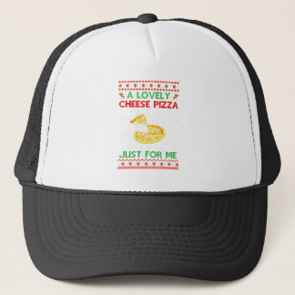 Boné Uma Adorável Camisa De Pizza De Queijo Sozinha Eng