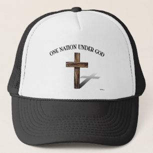 Boné Uma Nação Sob Deus com cruz robusta