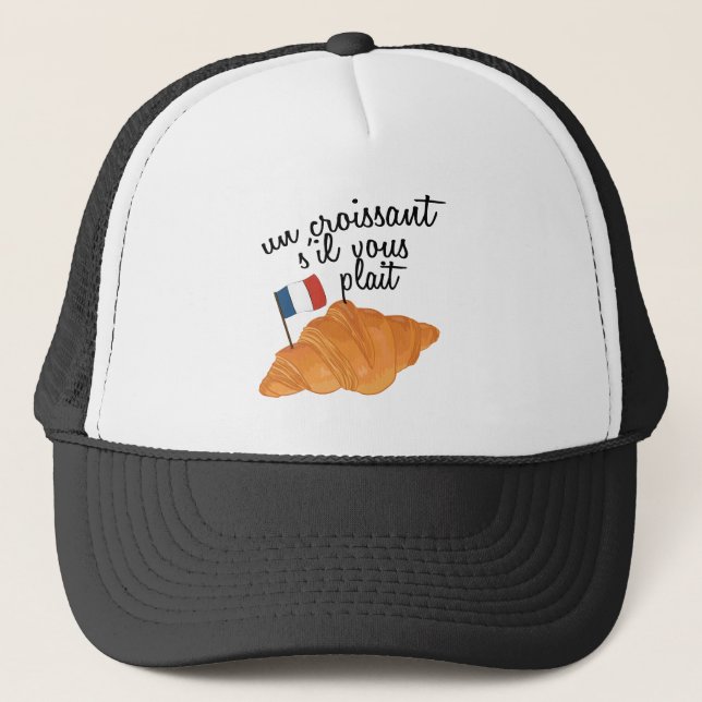 Boné Un Croissant S'il Vous Plait - Comida Francesa (Frente)