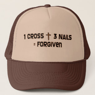 Boné Unhas de uma cruz três perdoadas
