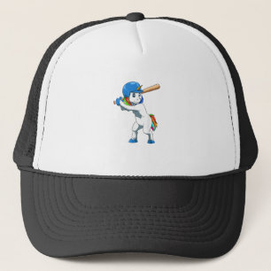 Boné Unicórnio de Beisebol Unicórnio Jogando Beisebol U