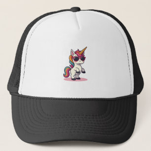Boné Unicórnio Desenho Vetorial Cartum Arco-íris Dabbin