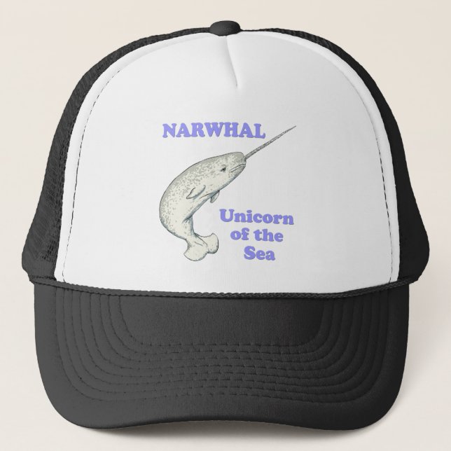 Boné unicórnio Narwhal do mar (Frente)