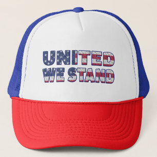Boné United We Stand 4 de julho Trucker Hat