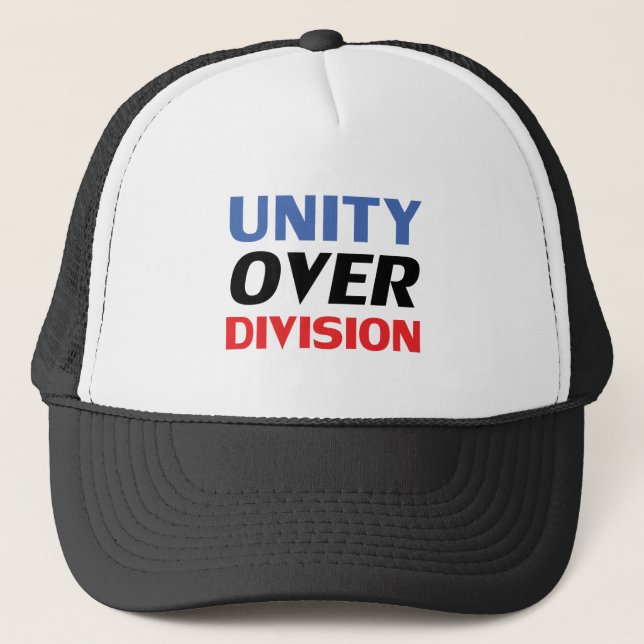 Boné "Unity over Division" azul vermelho branco (Frente)