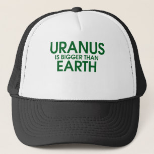 Boné Uranus é mais grande do que a terra