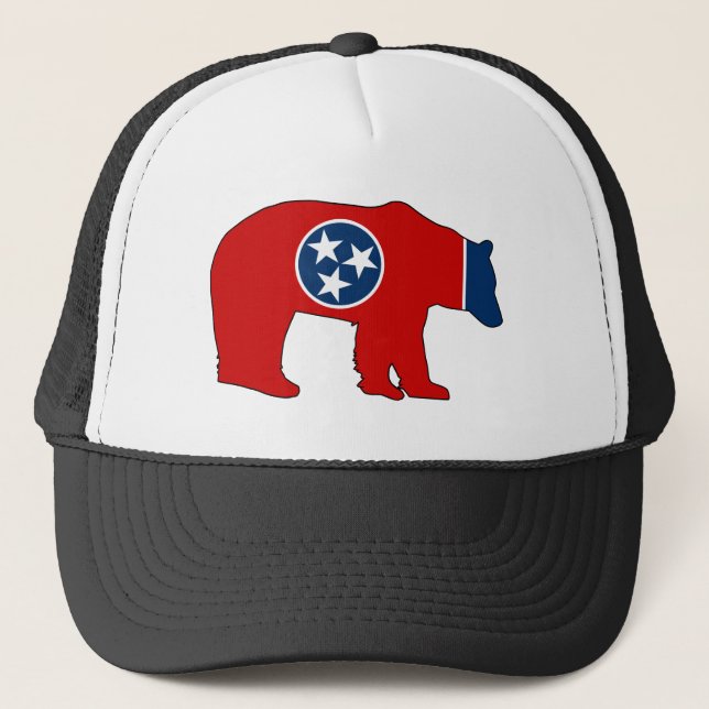 Boné Urso da Bandeira do Tennessee (Frente)