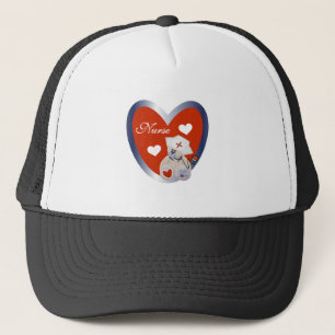 Boné Urso da enfermeira com t-shirt e presentes do