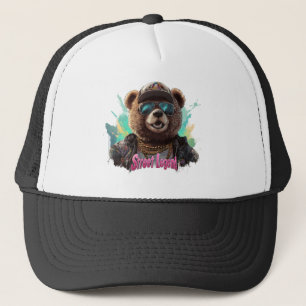 Boné Urso da Legenda das Ruas - Design de Gráfico Legal