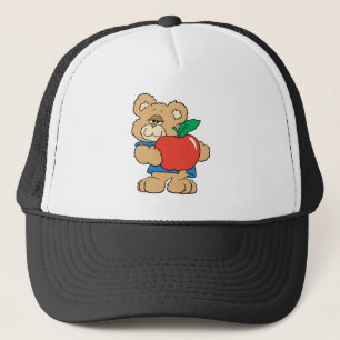 Boné Urso de Maçã dos Dias de Escola