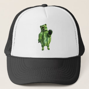 Boné Urso de Melancias Verde Engraçado