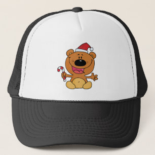 Boné Urso de papais noeis com Caneta Doce
