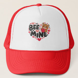 Boné Urso de pelúcia Bee Mine Dia dos Namorados