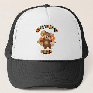 Boné Urso de pelúcia com flores