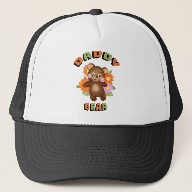 Boné Urso de pelúcia com flores (Frente)