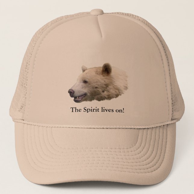 Boné "Urso Espirituoso" Kermode Bear Wildlife Hat (Frente)