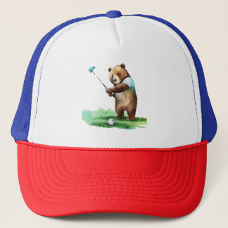 Boné Urso Golfe: Um Dia no Verde