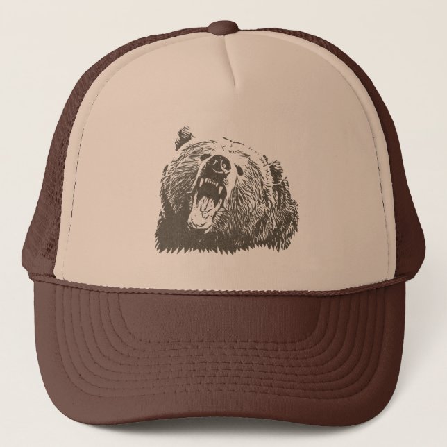 Boné Urso Grizzly Selvagem (Frente)
