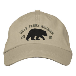 Boné Urso Negro com Texto Personalizável