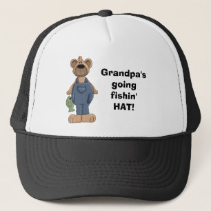 Boné urso, o vovô está indo fishin'HAT!