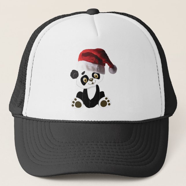Boné urso panda de natal (Frente)