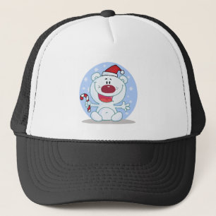 Boné Urso Polar Com Camisetas De Feriado De Canas De Ca