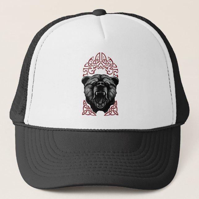 Boné Urso Vikingo Rugindo (Frente)