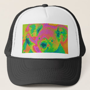 Boné ursos de koala fluorescentes
