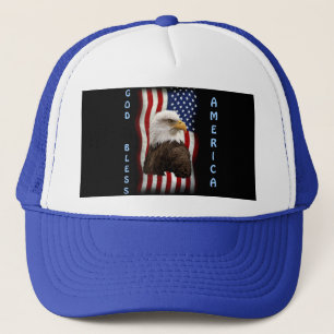 Boné USA Bald Eagle & US Flag USA FOREVER Hat