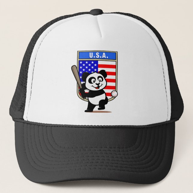 Boné USA Baseball Panda (Frente)