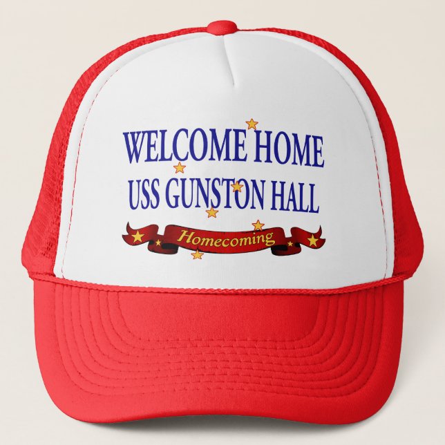 Boné USS Gunston Hall Home bem-vindo (Frente)