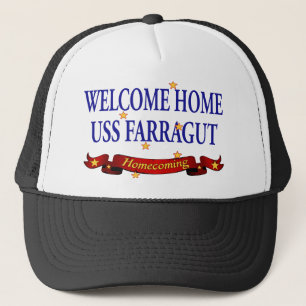 Boné USS Home bem-vindo Farragut