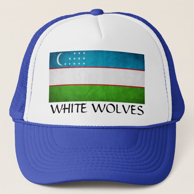 Boné Uzbequistão "Lobos Brancos" (Frente)