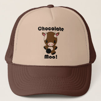 Boné Vaca do MOO Kawaii do chocolate