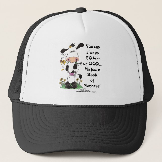 Boné Vaca e Ladybug COWnt em Deus (Frente)