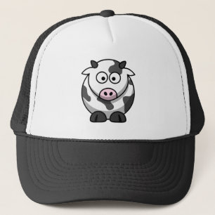 Boné Vaca redonda engraçada Eyed grande dos desenhos
