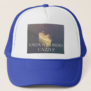 Boné Vada um chapéu do navio de cruzeiros de Cazzo do