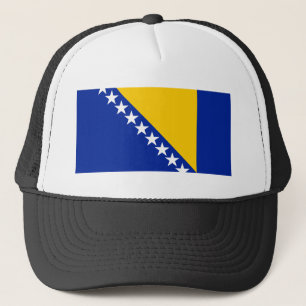 Boné VAGABUNDOS da bandeira de Bósnia e de Herzegovina