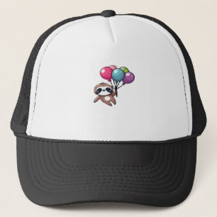 Boné Vamos nos divertir É meu aniversário Balão Preguiç