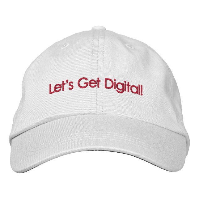 Boné Vamos Obter Digital! - Chapéu Personalizado Ajustá (Frente)