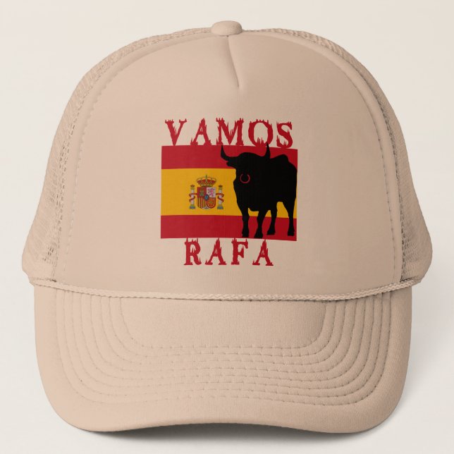 Boné Vamos Rafa com a bandeira da espanha (Frente)
