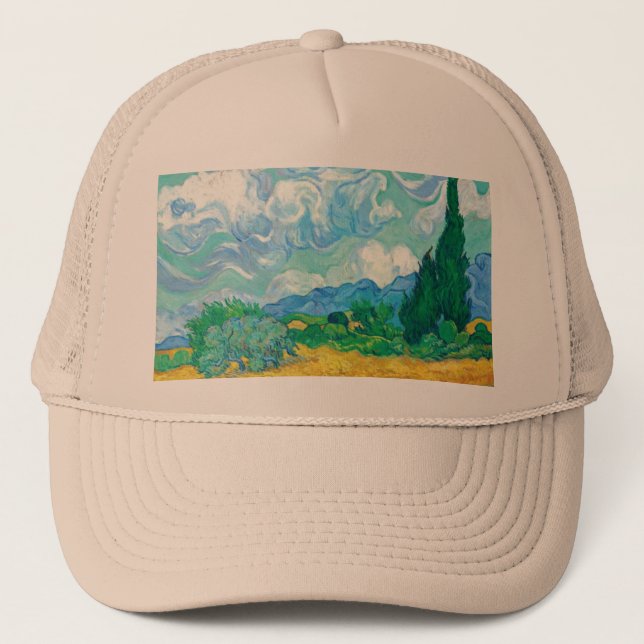 Boné Van Gogh Wheatfield com Cyprestes (Frente)