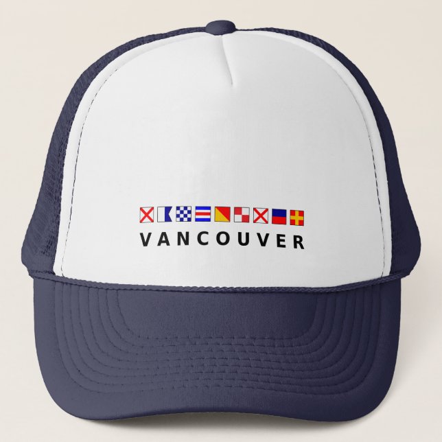 Boné Vancouver Canadá - Cor dos Sinalizadores de Navega (Frente)