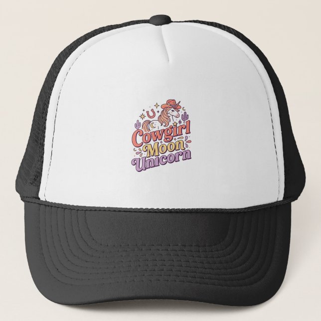 Boné Vaqueira Unicórnio Lua Unicórnio Merch Caprichoso  (Frente)