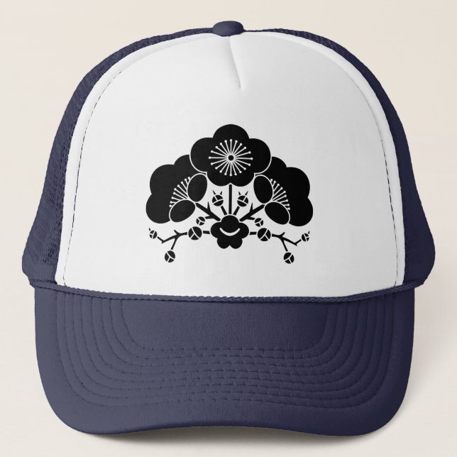 Boné Várias floridas de ameixa (Frente)